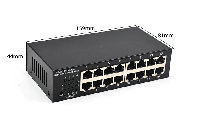 Portas 100mbps Gigabit Rede Switch Ethernet Switcher Inteligente de Alto Desempenho Rj45 Hub Internet Splitter 16 - Image 3