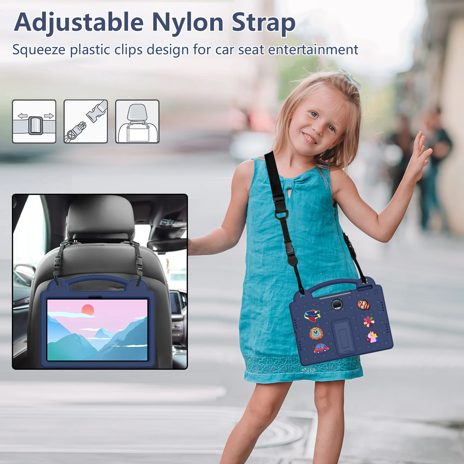Durable EVA Bear Stand Kids Tablet Case - Shockproof Cover