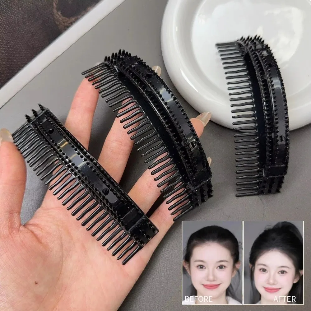 보이지 않는 헤어 볼륨 강화 빗 쿠션, 모근을 안정시키고 높이를 더해주는 볼륨업 섬유 삽입 빗, 헤어 높이를 높이는 빗