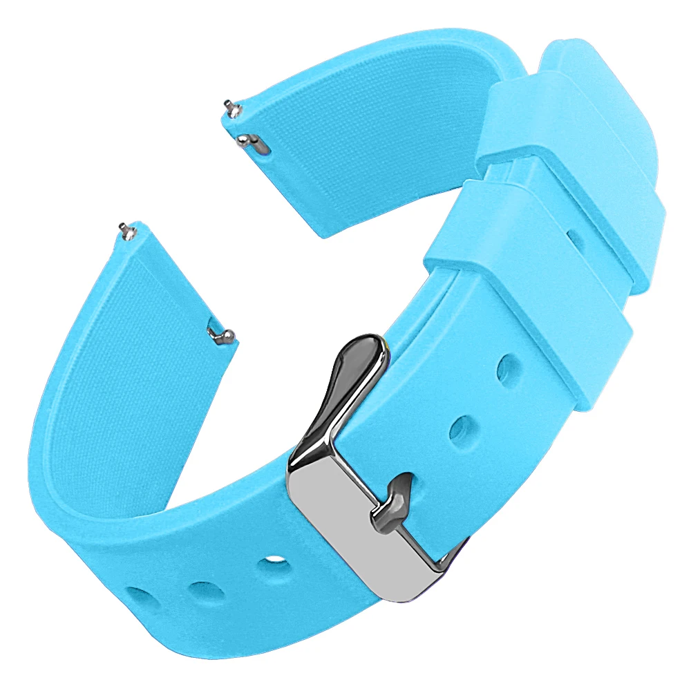Silicone Quick Release Soft Watch Band Strap - Multiple Sizes Available