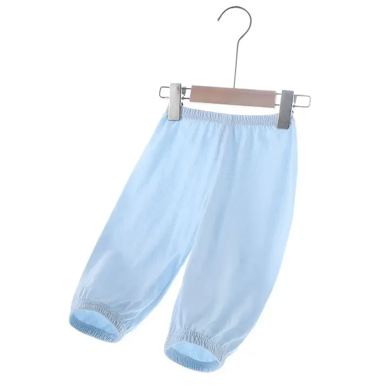 Children's Mosquito-Resistant Pants Thin Cotton Casual Loose Long Trousers Baby Boys Girls Summer Anti-Mosquito Clothing