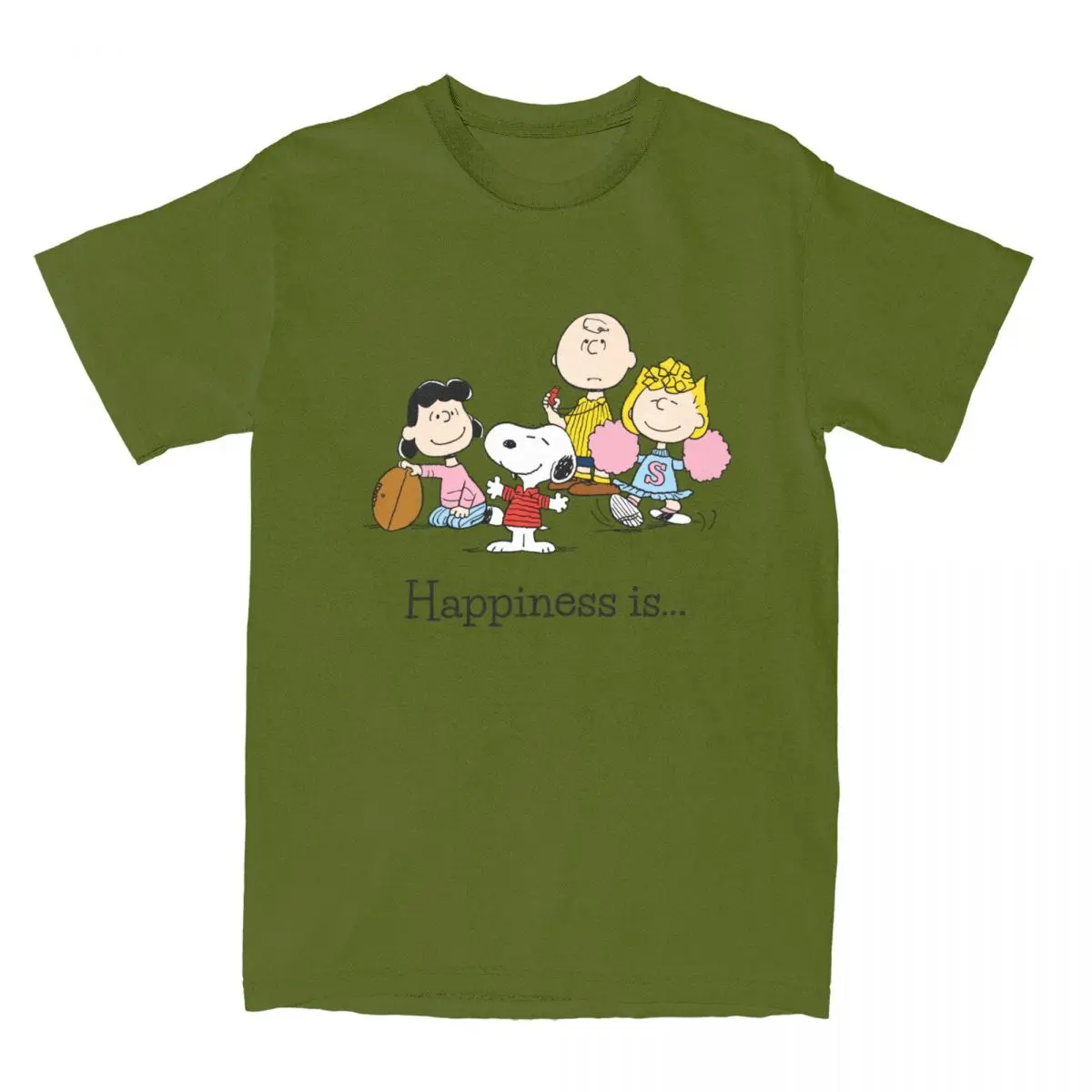 thumbnail image 1 of Camiseta divertida de Peanuts, Snoopy y Charlie Brown para hombres y mujeres, camiseta de algodón con estampado de dibujos animados lindos, 1 of 5