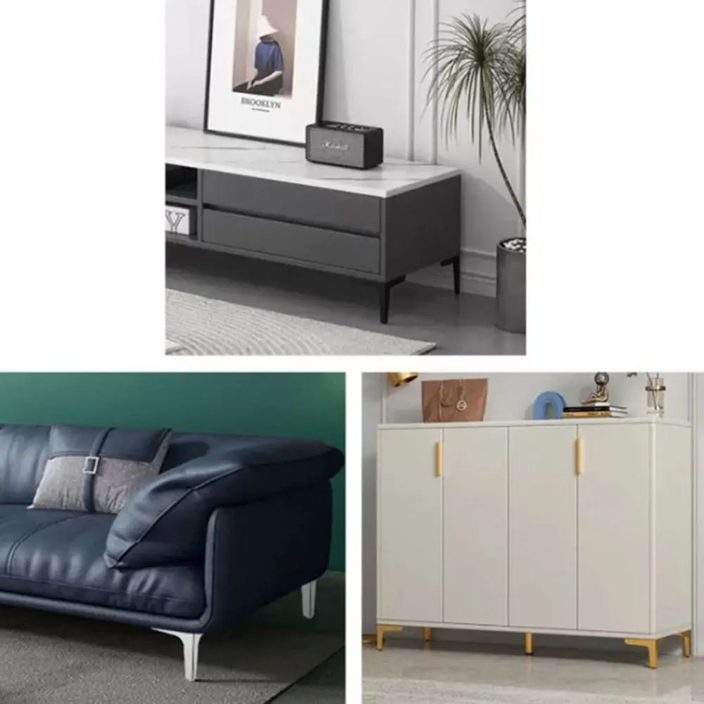 Cabinet Legs Metal Furniture Legs,Modern Metal Triangle Furniture Feet DIY Replacement for Cabinet Cupboard Sofa Couch Chair
