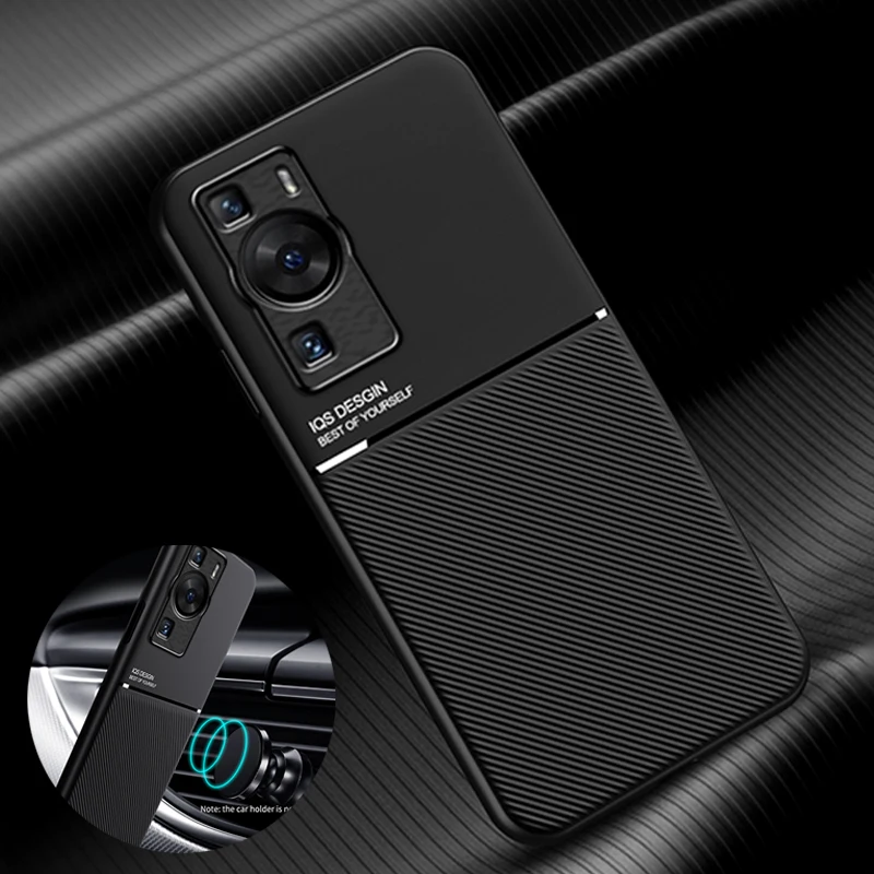 Custodia Magnetica Per Auto In Pelle Per Huawei P60 P60 Pro P50 P50 Pro P40 P40 Pro P30 P30 Pro P30 Lite Custodia Protettiva Per Telaio Morbido