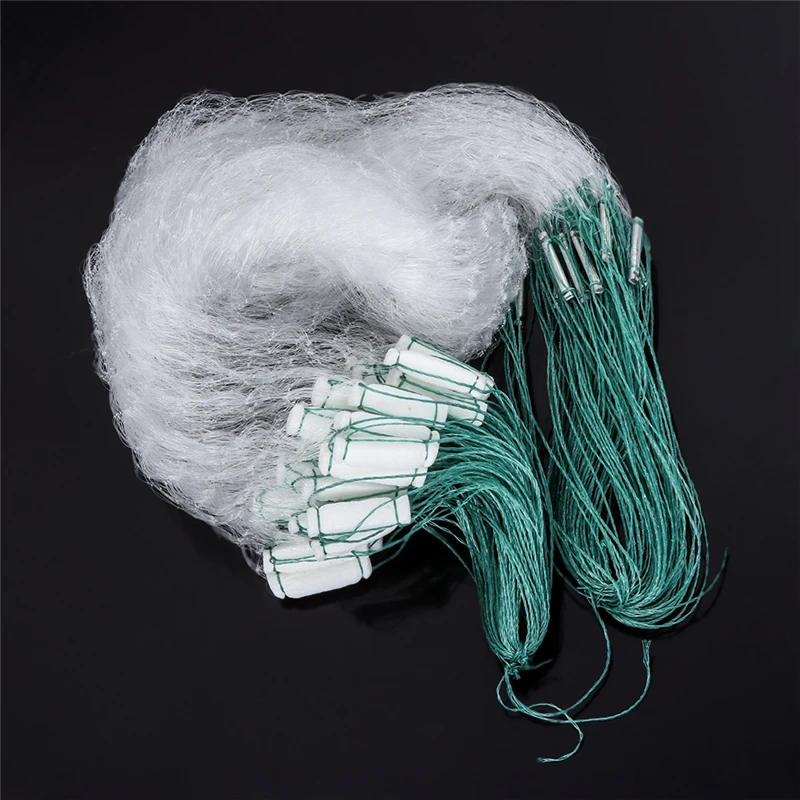 Monofilament Fishing Net Single Layer Fish Gillnet with Float Trap 8M/20M