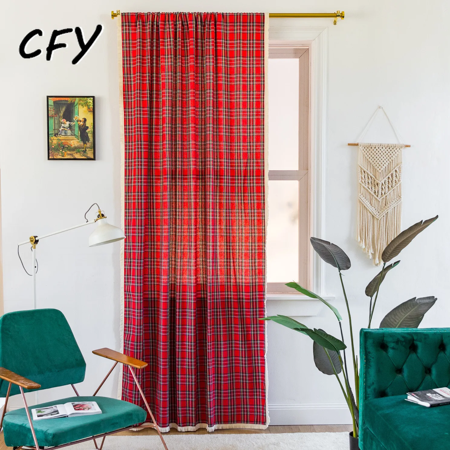 

Cotton Linen Window Curtain Blackout Valance for The Luxury Living Room Curtains for Living Room The Night Before Christmas