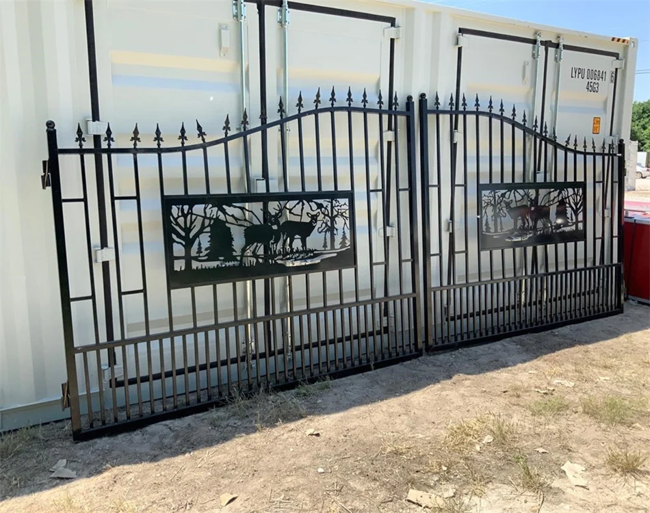 Hot Sale Traditional Wrought Iron Gate Supports Sizes And Colors With Images, Providing The Best Prices