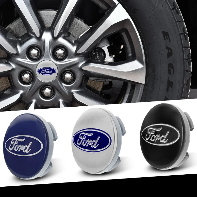 4Pc 54mm Car Wheel Center Cap Hub Covers Badge Accessories For Ford Focus 2 Mk3 Mondeo Max Fusion Ranger Escort Explorer Mustang