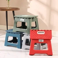 Lightweight Folding Step Stool Multi Purpose Handheld Thickened Footstool Non-Slip Plastic Small Benches Kitchen 1