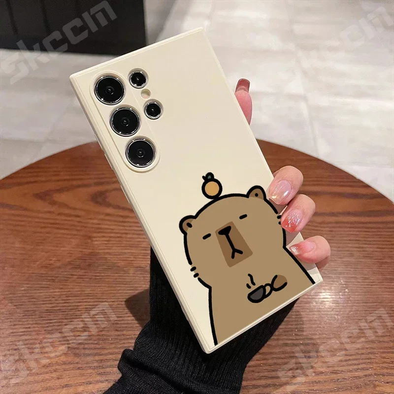 Adorable Cartoon Capybara Phone Case Cover