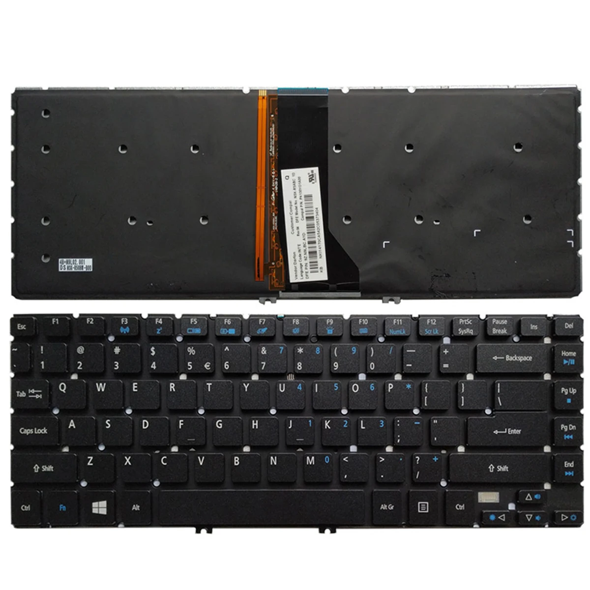 

Новая US клавиатура для ноутбука ACER R7 R7-572 R7-572G R7-571 MS2317 US клавиатура с подсветкой