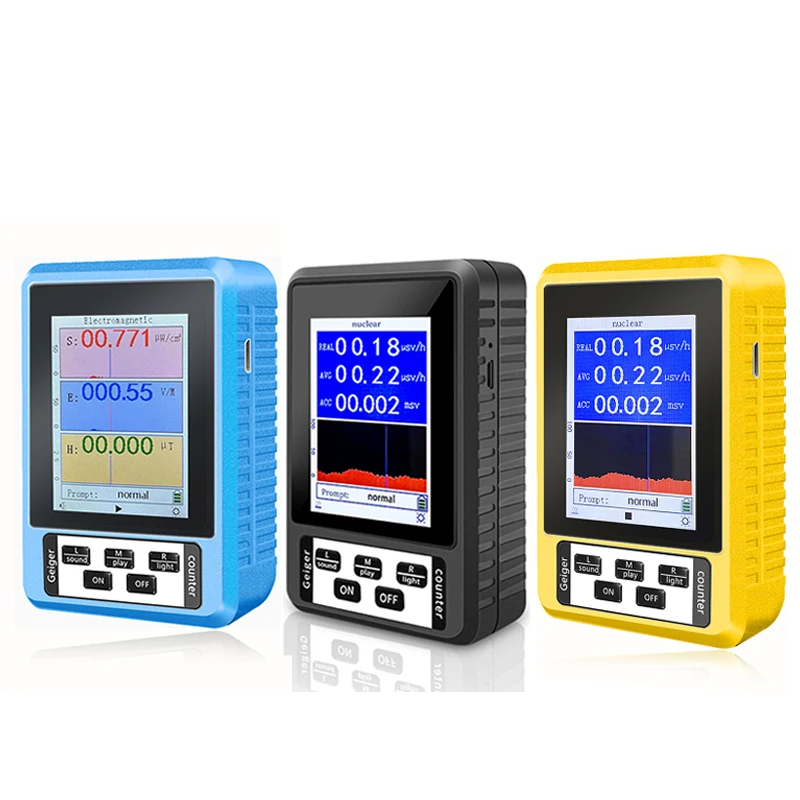 BR-9A/9B/9C/BR-6 LCD Display Radiation Detector Multifunctional Radiation Detector Dosimeter Monitor Tester EMF Meter radiation detector emf meter tester