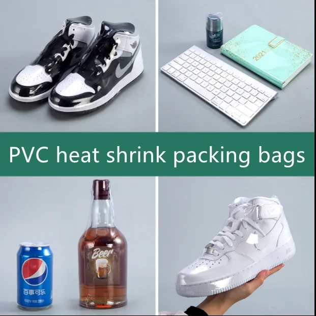POF Bags PVC Heat Shrink Bags Clear Membrane Plastic Cosmetic Pack Bag Plastic Shrinkable Pouches Hot Shrink Wrap Film Flat Bags 2