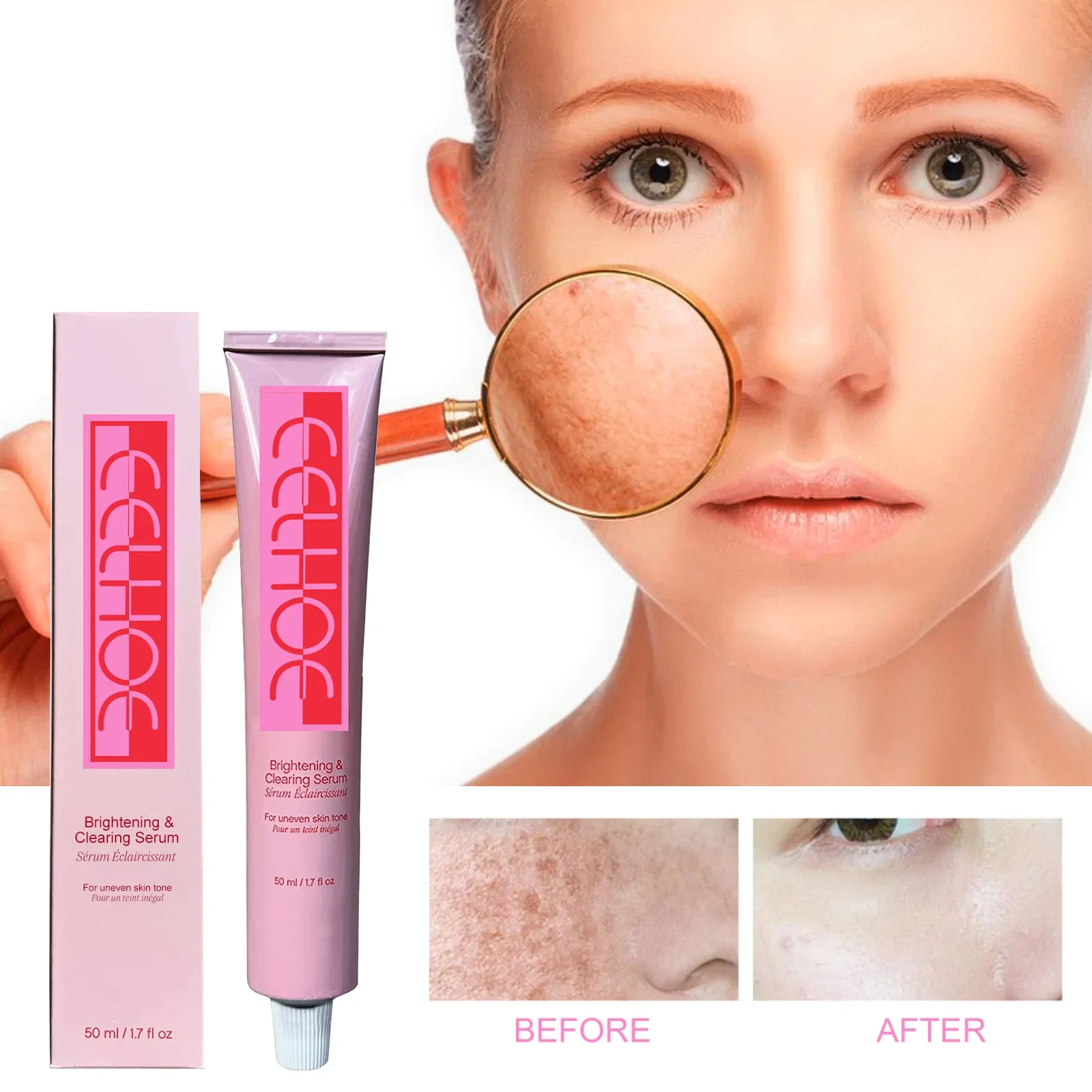 50ml Eelhoe Brightening Dark Spot Essence Moisturizing Hydrating Repairing Skin Shrink Pores
