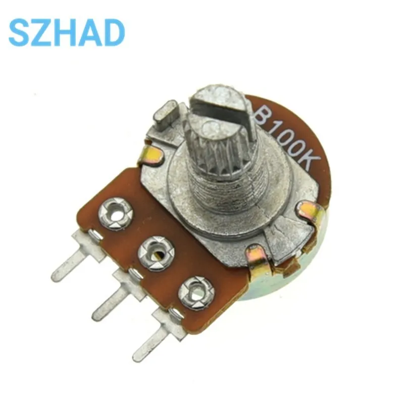 Multiturn Potentiometer Linear Potentiometer Rotary Potentiometer Potentiometer Kit Trimmer Potentiometer Electronic Components WH148 Single Joint Amplifier Potentiometer 10K 20k 50k 100k 500k..... L: 15MM 5Pcs/bag