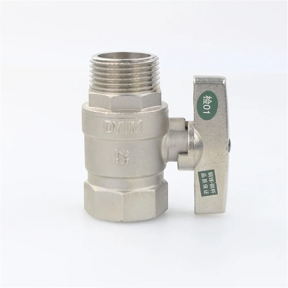 Thick Inner And Outer Wire Live Connection Copper Ball Valve Cold And Hot Water Heating Copper High Temperature Ball Valve