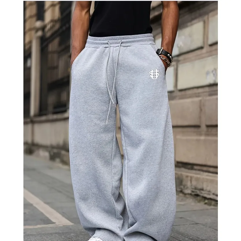 American Knife Street Herren-Hose mit weitem Bein, bedruckt, lange Sporthose mit US-Dollar-Logo, coole und trendige Herbst-Herrengeschenke