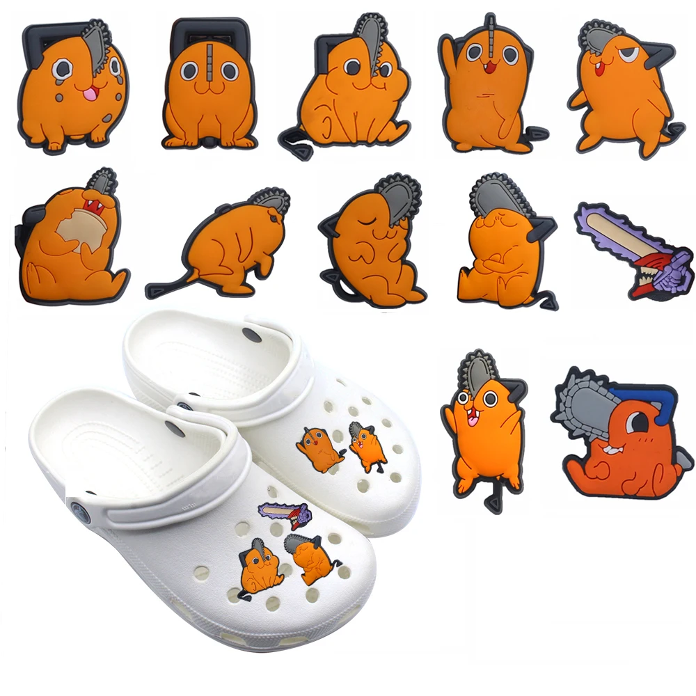 

1Pcs Famous Japanese Manga Chainsaw People PVC Shoe Charms Shoe Decorations Accessories DIY Wristbands Buckle Kids Party Gift