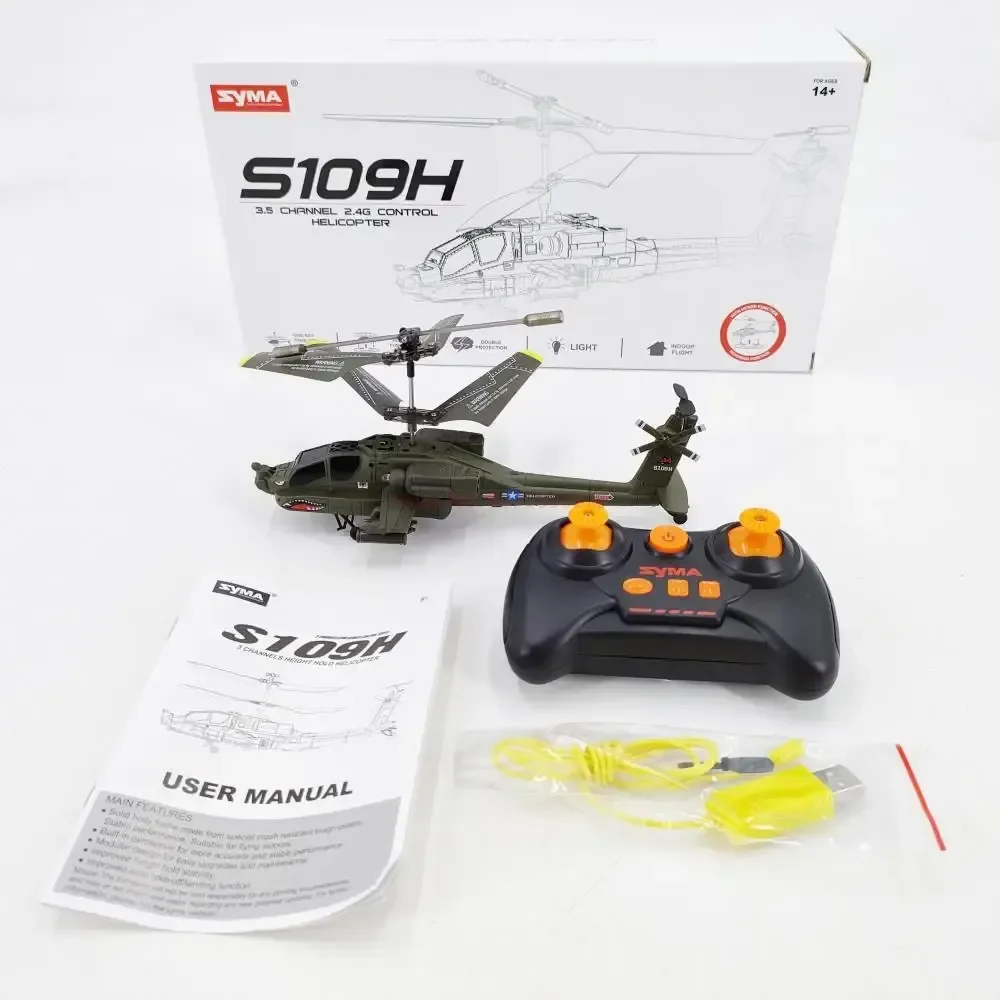 New 20cm Simulated Apache Attack Twin Blade Helicopter Multi-function Remote Control Electric Aircraft Toy Child Gift Aircraft 6
