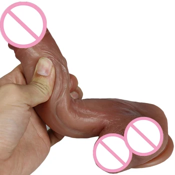 Six Models Realistic Makeup Dildos Silicone Big Penis Anal Sex Toys For Women Strapon Female Masturbation Vagina Orgasm Gag Dick 2