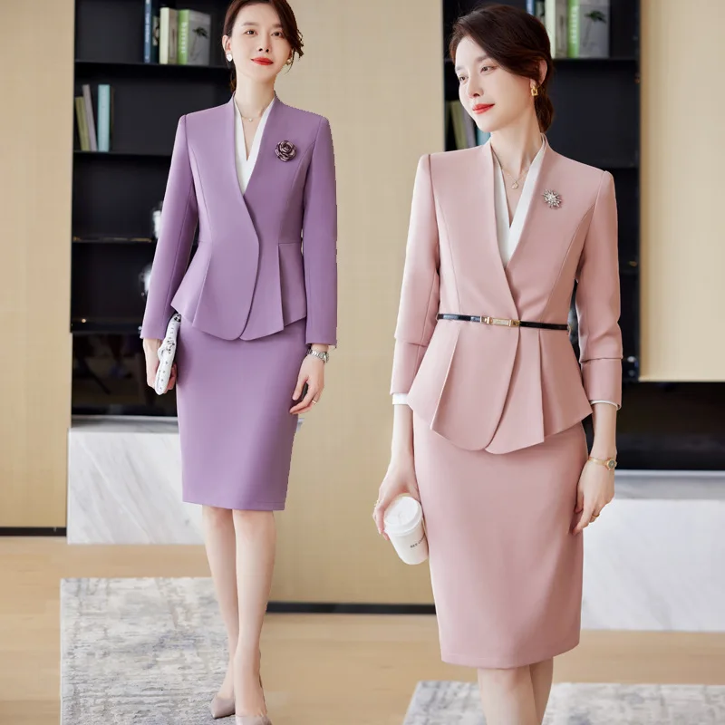 

Business Wear Suit Female Temperament Goddess Style Host High-End Formal Wear Beauty Salon Reception Work Clothes