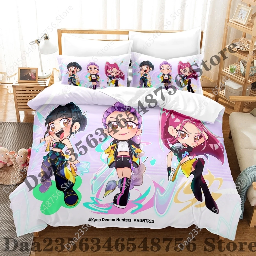 Housse De Couette K-Pop Demon Hun Ter Parure De Lit K-Pop De