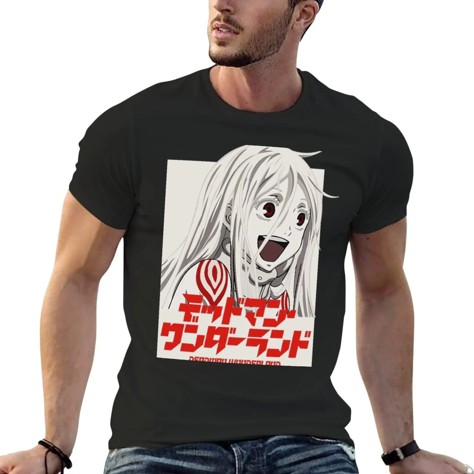 New Shiro Deadman Wonderland Essential T-Shirt vintage clothes korean fashion mens t shirts pack