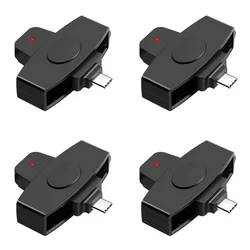 Type - C Smart Card Reader for Secure Transactions and Tax Declarations (4PCS)