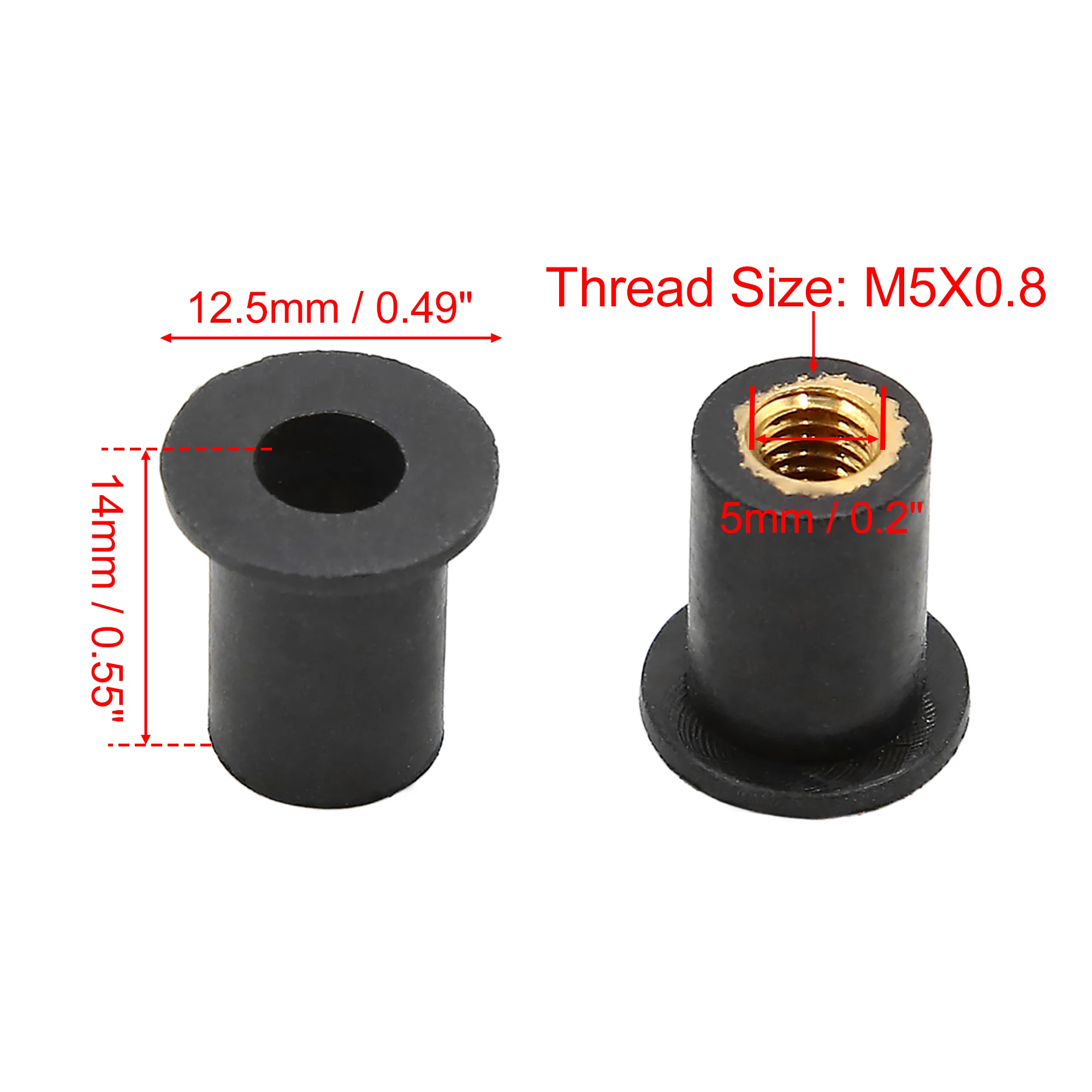 Motoforti M4 M5 M6 Motorcycle Windshield Screws Bolts Nut 10/20/30/50pcs