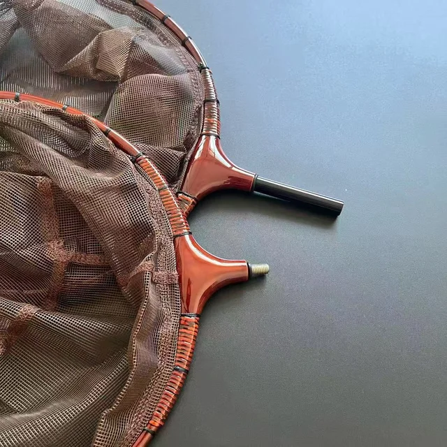 Handmade Bamboo Carbon Metal Insert Fiing Net Head Qui Dry Fierman's Skimmer Net Pole Head Outdoor Cam Travel Gear Handmade Bamboo Carbon Metal Insert Fiing Net Head Qui Dry Fierman's Skimmer Net Pole Head Outdoor Cam Travel Gear