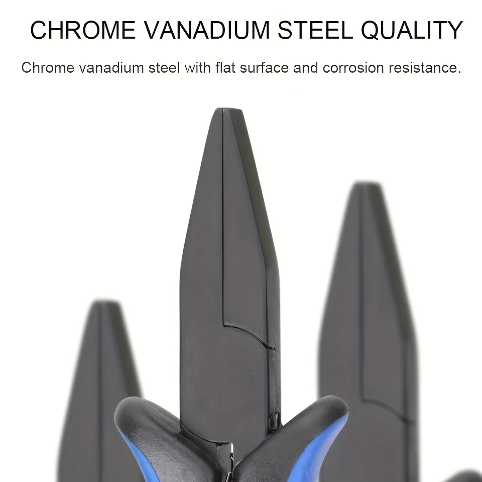 1pc 비파괴형 플랫 노즈 바인딩 훅 플라이어, 와이어 당기기 및 쥬얼리 DIY 제작용 다기능 수공구