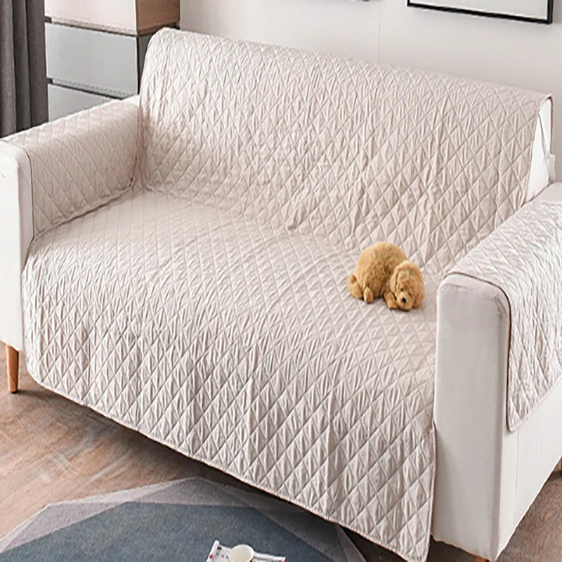1 2 3 Seater Waterproof Sofa Cover Pet Dog Kids Sofa Mat Couch Slipcovers For Living Room Dustproof Furniture Protector Covers 3