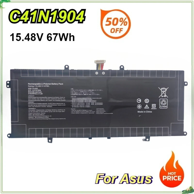 C41N1904 C41N1904-1 Laptop Battery for ASUS ZenBook 14 UX425UA UM425IA UX425EA UX425JA BX325JA UX325EA Bateria 15.48V 67Wh