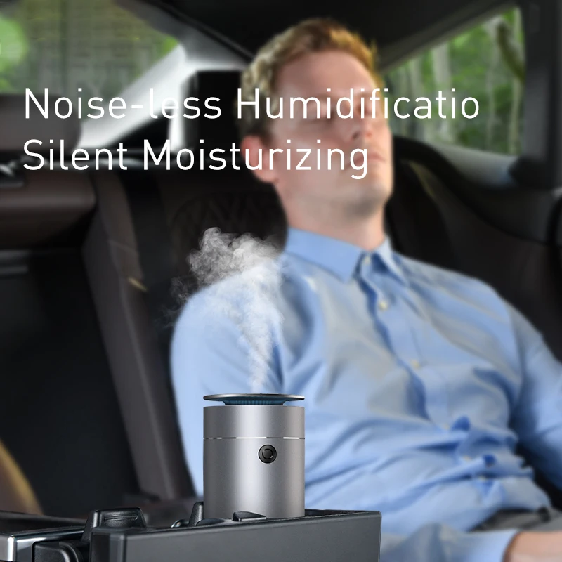 Baseus Car air humidifier Auto Air Purifier Aromo Air Freshener with LED Light for Car Aroma Aromatherapy Diffuser