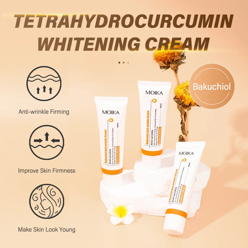 Anti Wrinkle Cream MOIKA Bakuchiol Anti-wrinkle Cream Psoralen Lighten Fine Line Acne Print Control Acne Firming 50ml