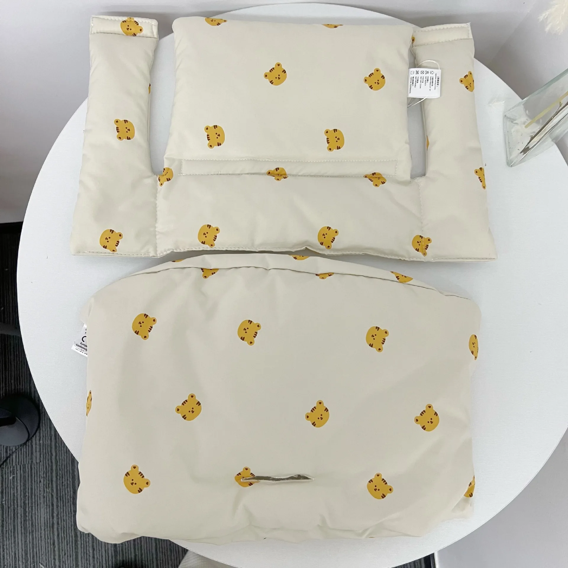 Children's Dining Dhair Accessories Cushion, Baby High Footed Chair Cushion, Baby Pure Cotton Non Slip High Footed Stool Cushion