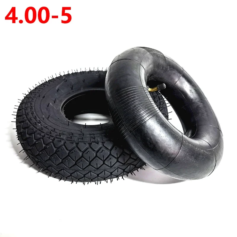 

12inch 4.00-5 Inner Tube & Outer Tire For Buggy Quad Bike Elderly Electric Scooter Old Scooter Sweeper Pneumatic Tire Rubber