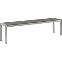 Outdoor Patio Bench Aluminum Weather Resistant Modern Design Suitable Backyard Deck Poolside Comfortable Seating 67 Inch 2