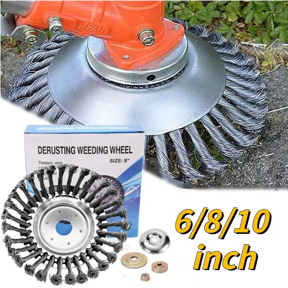 6/8/10 Inch Weed Brush Cutter Head Lawn Mower Universal Grass Trimmer