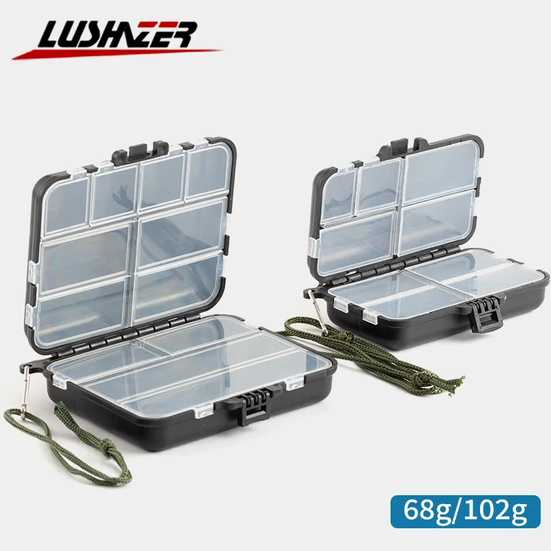 LUSHAZER Double Layer fishing box fishing tackle box fishing ...