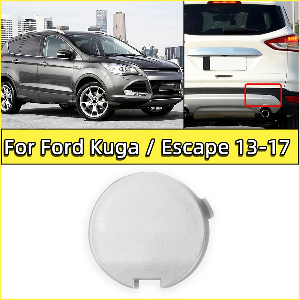 

Auto Rear Bumper Towing Hook Eye Cover Cap For Ford Escape Kuga 2013 2014 2015 2016 2017 DV4517K922A Tow Hauling Trailer Lid