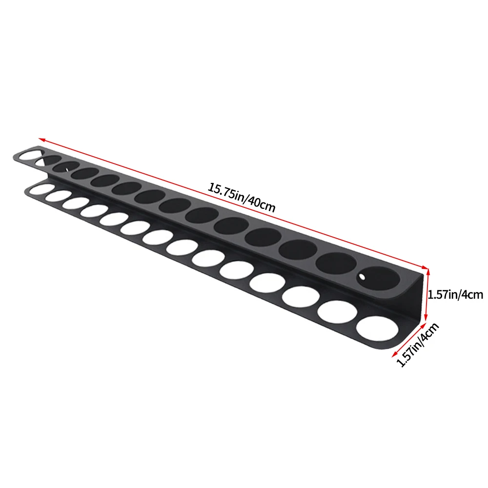 Screwdriver Organizer Wall-mounted 14-hole Hardware Tool Storage for Hex Cross Screw Driver RC Tools Storage Base Stand