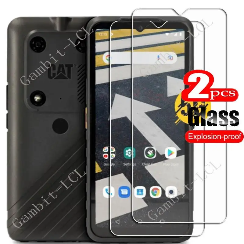 2PCS FOR Caterpillar Cat S53 6.5" HD Tempered Glass Protective On