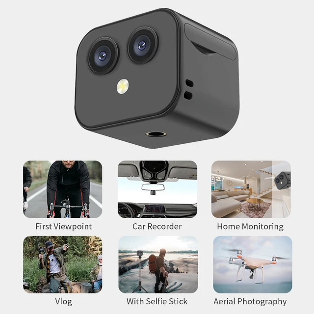 Wireless Camera Night Vision Voice Video Recorder USB Rechargeable Security Monitoring Camera Remote Viewing for Indoor Outdoor 6