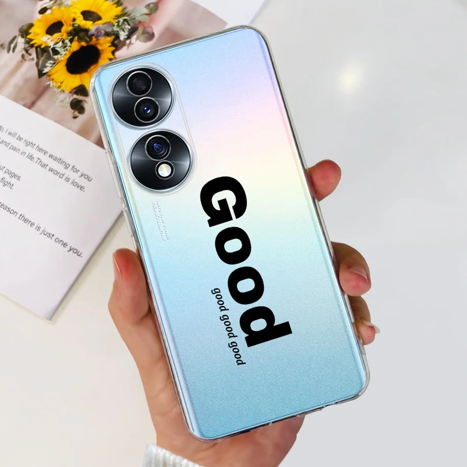 Floral Clear Shockproof Silicone Phone Case – Fashionable and Durable Protection