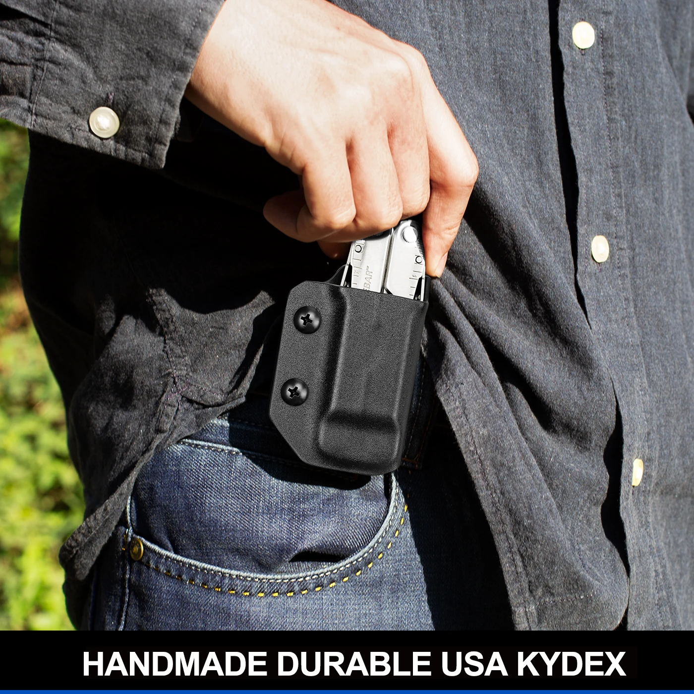 Gun&Flower Kydex Multitool Sheath for REBAR/SURGE HEAVY