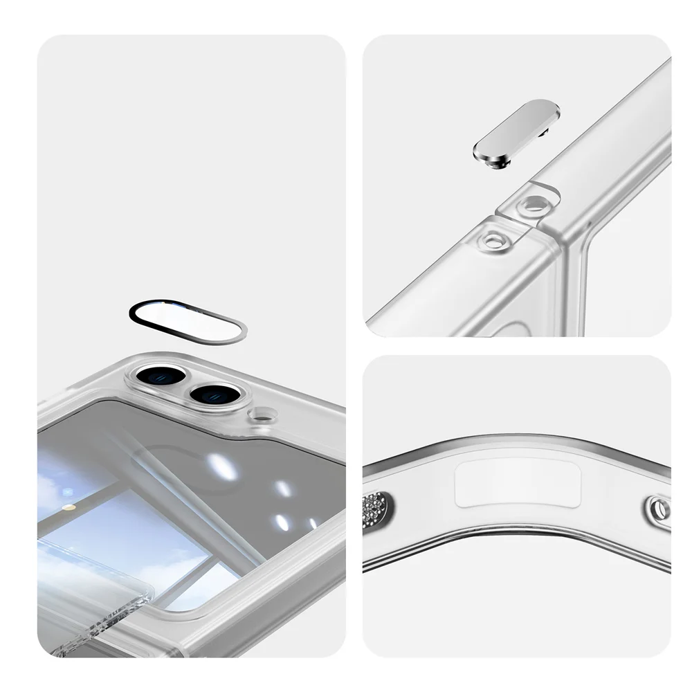 Luxury Armor Transparent Fold Airbag Bumper Slim Hinge 2-in-1 Cover