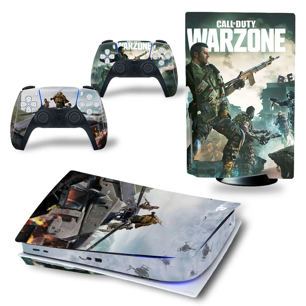Warzone Game Ps5 Disk Digital Skin Sticker Decalcomania Cover Per Console Ps5 E Controller Ps5 Skin Sticker Vinyl 4094