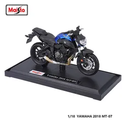 Maisto 1:18 Scale Motorcycle Model Collection Gift Toy (YAMAHA MT - 07 2018)