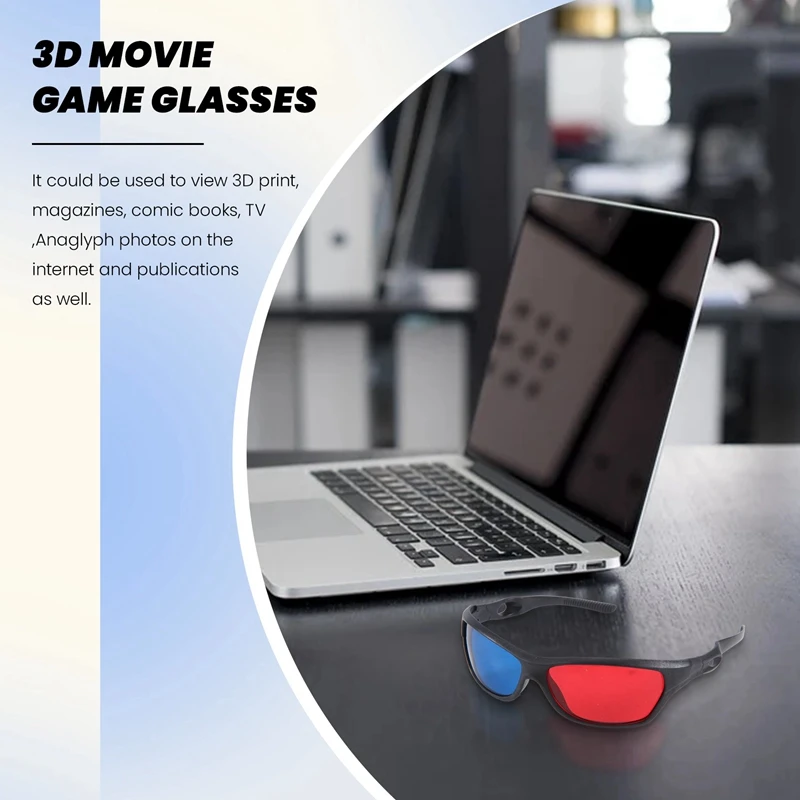 Newest Red-blue / Cyan Anaglyph Simple style 3D Glasses 3D movie game (Extra Upgrade Style)